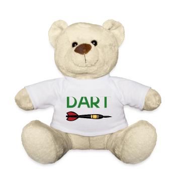 Conception de la flèche cible DART - Nounours - blanc - Devant