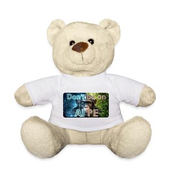 Don't Be an Ape: AI Contrast - Teddy Bear - white - Front