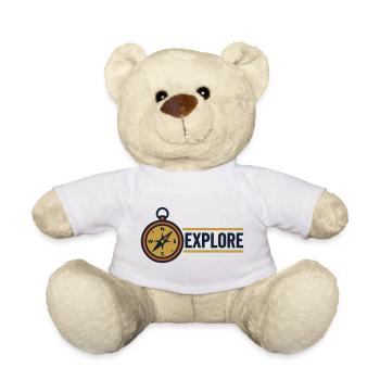 Explorer la boussole Découvrir le texte - Nounours - blanc - Devant
