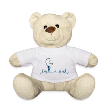 Heartbeat Fishing Angler Fish - Teddy Bear - white - Front