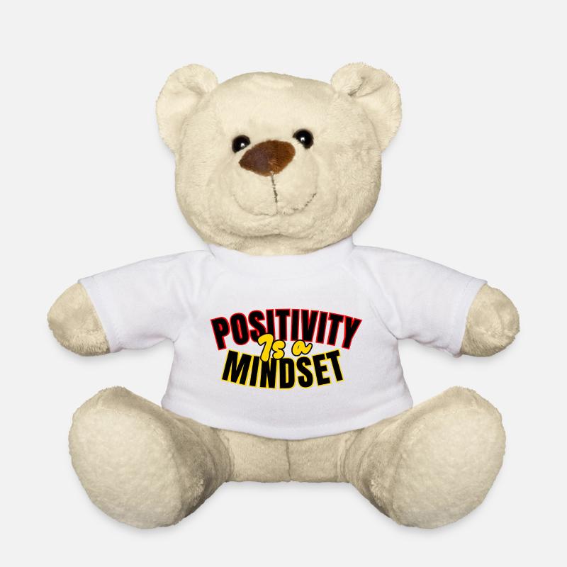 Positivity: mindset - Teddy Bear - white