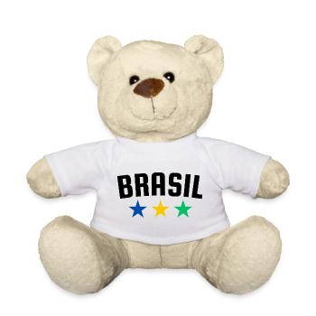 Brasilien 3 Sterne Design - Teddy - Weiß - Vorne