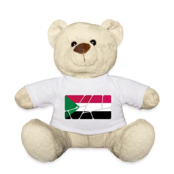 Sudan as a flag - Teddy Bear - white - Front