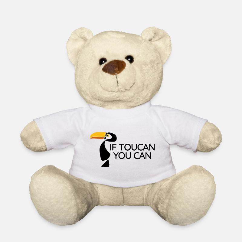 Toucan - You Can - Teddy Bear - white