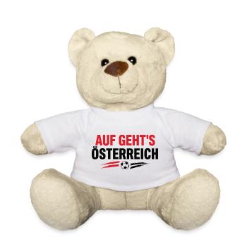 Auf Geht's Österreich Foot Autriche | Supporter - Nounours - blanc - Devant