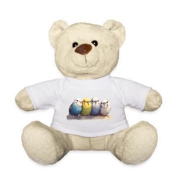Budgies - Teddy Bear - white - Front