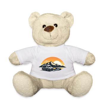 Sonnenuntergang Roadtrip mit Camper - Teddy - Weiß - Vorne