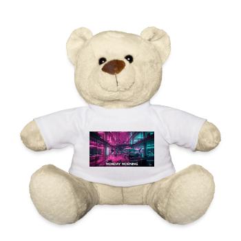 Montagmorgen – Bürohai-Meme - Teddy - Weiß - Vorne