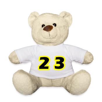 Symbole du chiffre 23 - Nounours - blanc - Devant