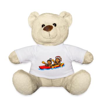 Indianer paddeln - Teddy - Weiß - Vorne