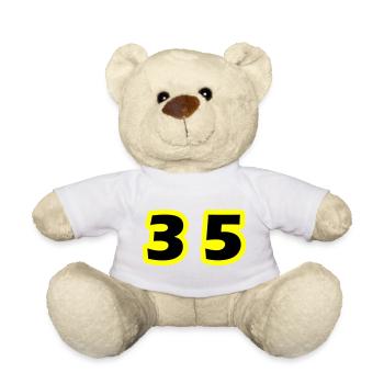 35 Zahl symbol - Teddy - Weiß - Vorne