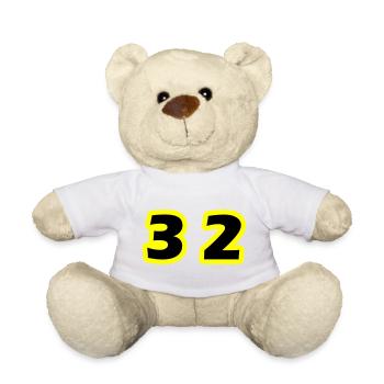 32 Number Symbol - Teddy Bear - white - Front