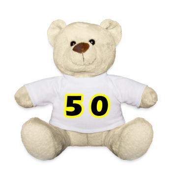 Symbole de 50 chiffres - Nounours - blanc - Devant