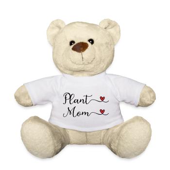 Pflanzenmama-Herz - Teddy - Weiß - Vorne