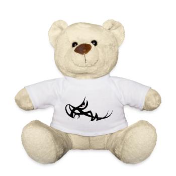 AEOM_-_black - Teddy Bear - white - Front