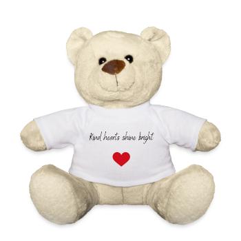 Kind hearts shine bright - Teddy - Weiß - Vorne