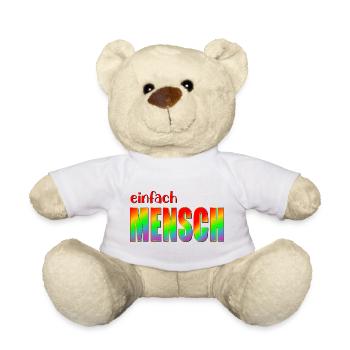 MENSCH INKLUSION VIELFALT - Teddy - Weiß - Vorne