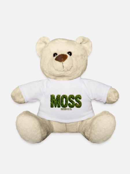 MOSS – Wächst in mir | Botanisches Wortspiel - Teddy - Weiß