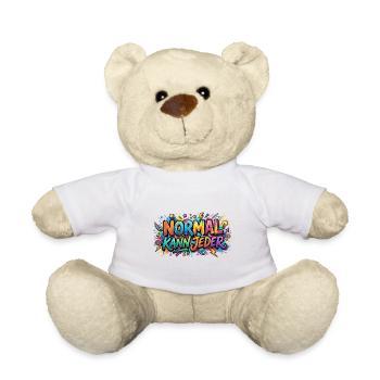 Normal can be any graffiti motif - Teddy Bear - white - Front