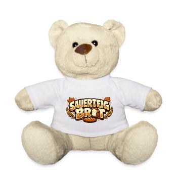 Sauerteig Brot Logo Illustration - Teddy - Weiß - Vorne