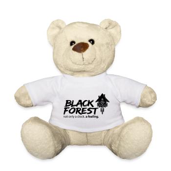Black Forest - Not Just A Clock! - Teddy - Weiß - Vorne