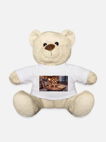 Kaminzauber Kuschelabend - Teddy - Weiß