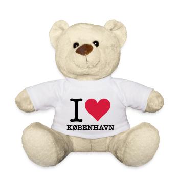 I love Copenhagen - Teddy Bear - white - Front