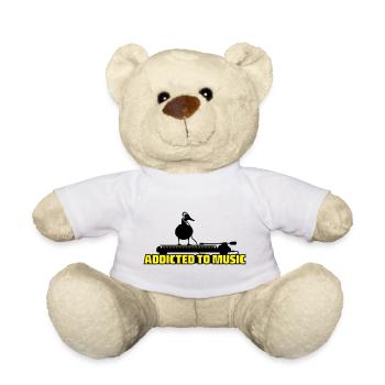 addicted to music - DJ music - Teddy - Weiß - Vorne