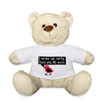 early bird - Teddy Bear - white - Front