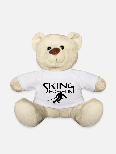 ski resort skies ski area skiing - Teddy Bear - white