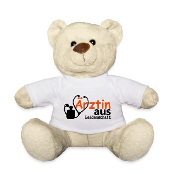 Ärztin aus Leidenschaft Geschenk - Teddy - Weiß - Vorne
