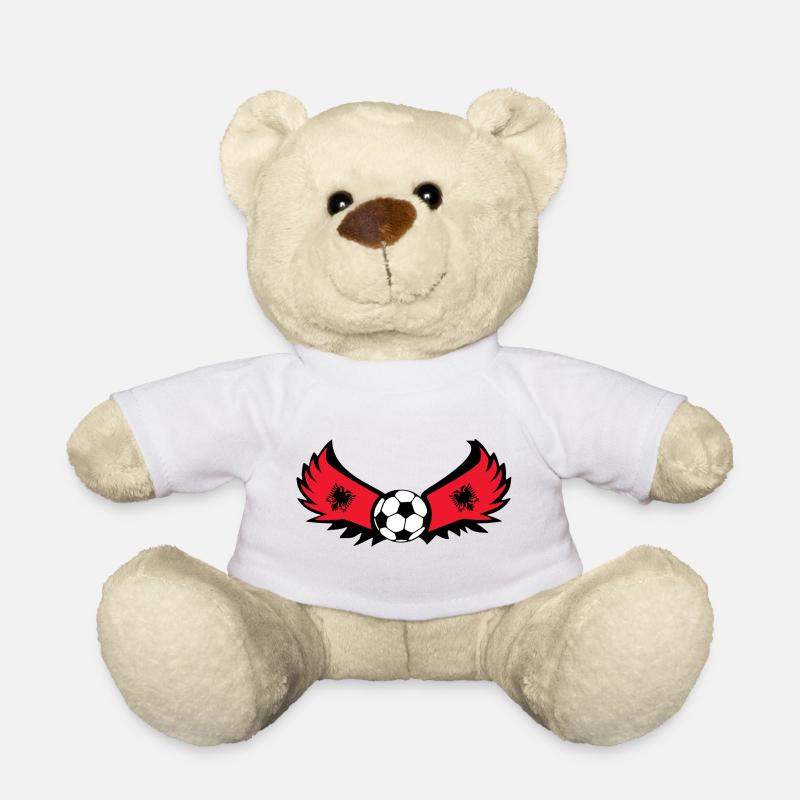 Soccer Albania - Teddy Bear - white