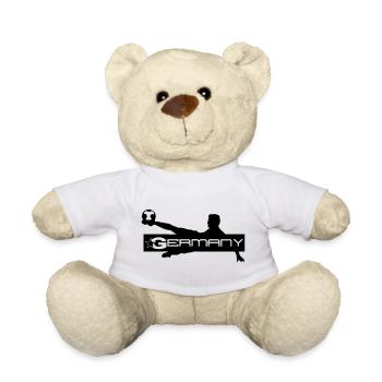 Germany Fußball Deutschland, WM, Sport,Geschenk - Teddy - Weiß - Vorne