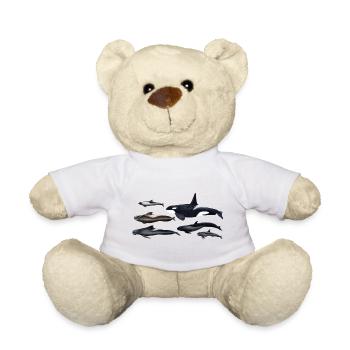 Blackfish - Orcas - Calderones - Pilot whales - Teddy Bear - white - Front