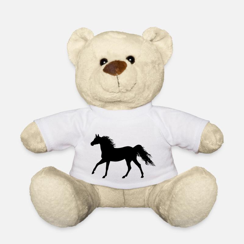 le cheval de cheval - Nounours - blanc