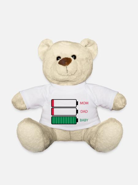 Parents vider la batterie - Nounours - blanc