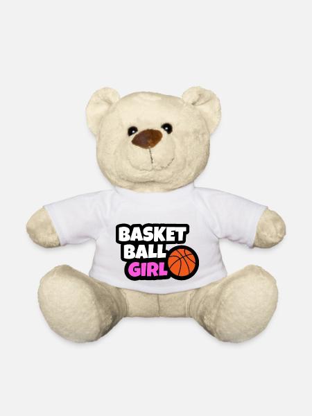 Basket-ball fille maedchen femme - Nounours - blanc
