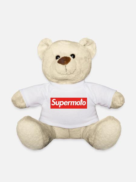 Supermoto - Teddy Bear - white