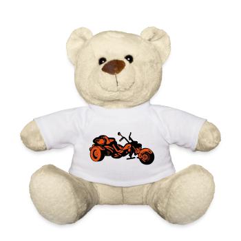Chopper Inferno – Comic Style Trike - Teddy - Weiß - Vorne