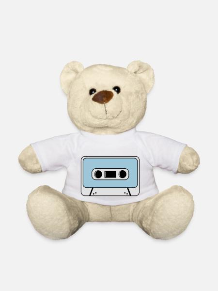 cassette - Teddy Bear - white
