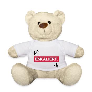 es eskaliert eh - Teddy - Weiß - Vorne