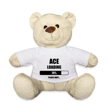 Tennis - Sport - Racket - Tennis Player - Tenis - Nounours - blanc - Devant