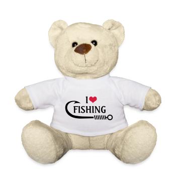 J'adore la pêche - Nounours - blanc - Devant