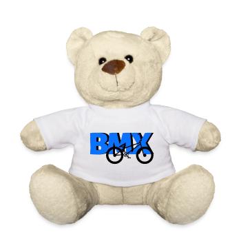 BMX Freestyle Shirt – Ride with Style - Teddy - Weiß - Vorne