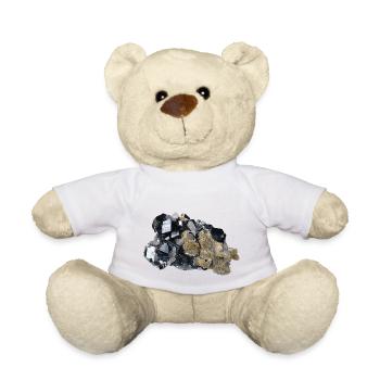 Cassiterite Cassiterite étain cristal minéral - Nounours - blanc - Devant