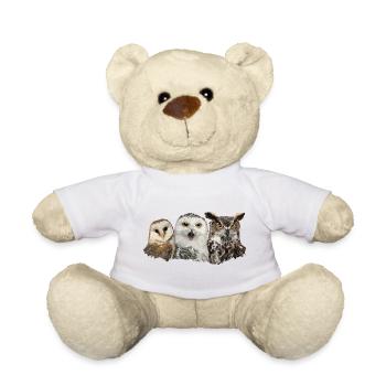 Owls and owl - Teddy Bear - white - Front