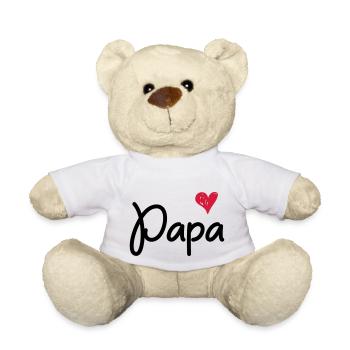 Papa - For the papa - Teddy Bear - white - Front