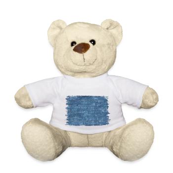 The Wall Pattern - Oil Painting - Teddy Bear - white - Front