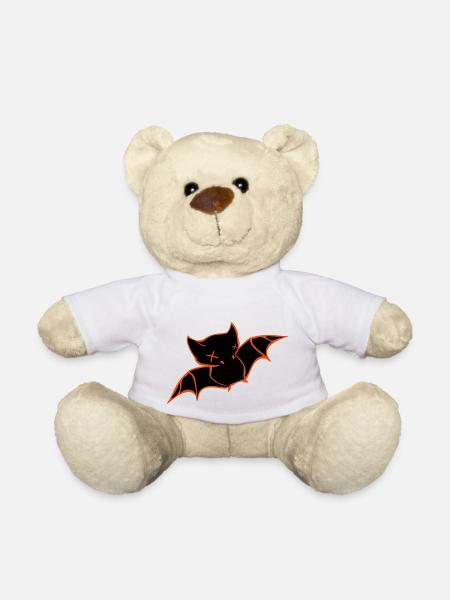 Chauve-souris Halloween - Nounours - blanc