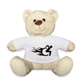 Humour handicap handicap en fauteuil roulant rolli - Nounours - blanc - Devant